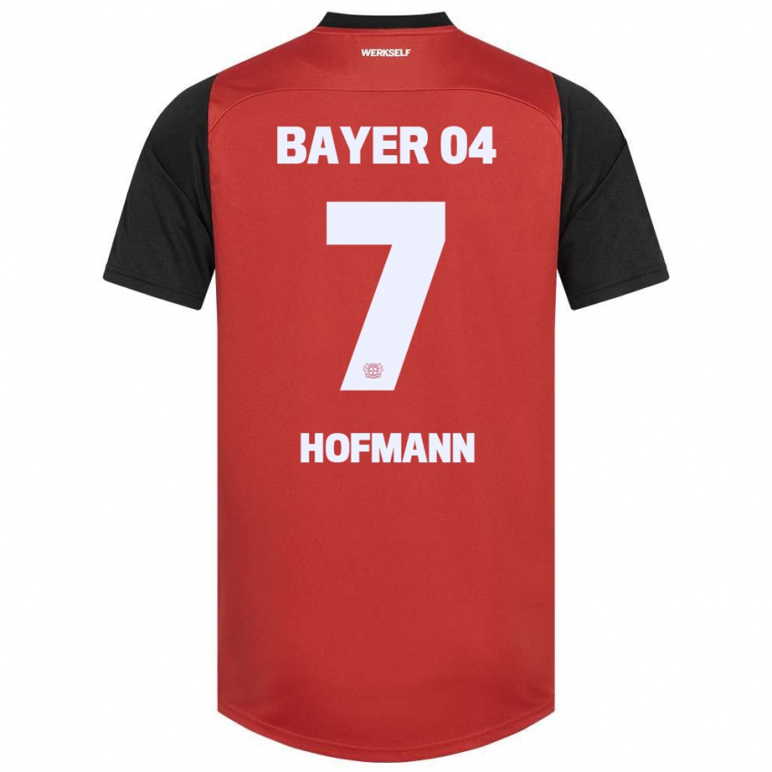 Dames Jonas Hofmann #7 Rood Zwart Thuisshirt Thuistenue 2024/25 T-Shirt