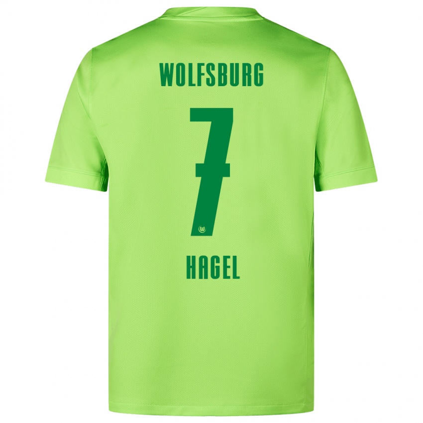 Dames Chantal Hagel #7 Fluorescerend Groen Thuisshirt Thuistenue 2024/25 T-Shirt