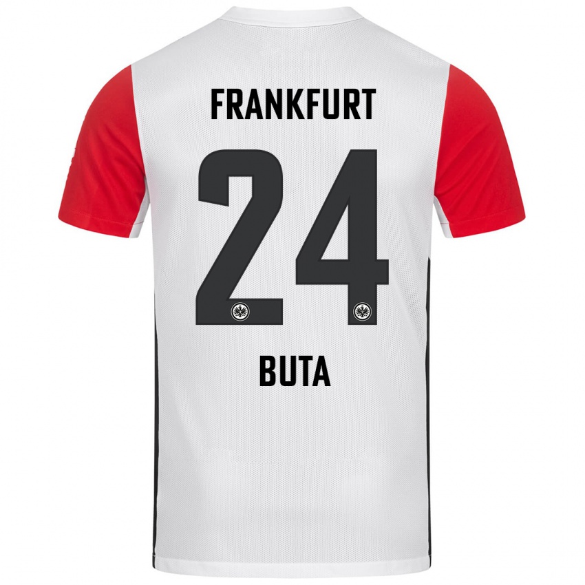 Dames Aurélio Buta #24 Wit Rood Thuisshirt Thuistenue 2024/25 T-Shirt