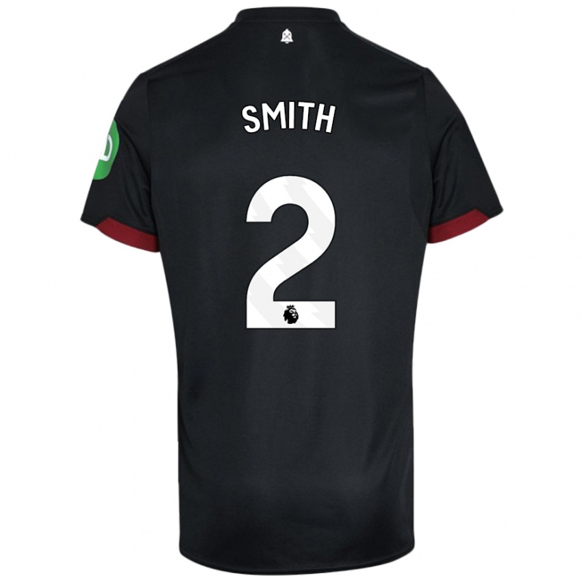 Dames Kirsty Smith #2 Zwart Wit Uitshirt Uittenue 2024/25 T-Shirt