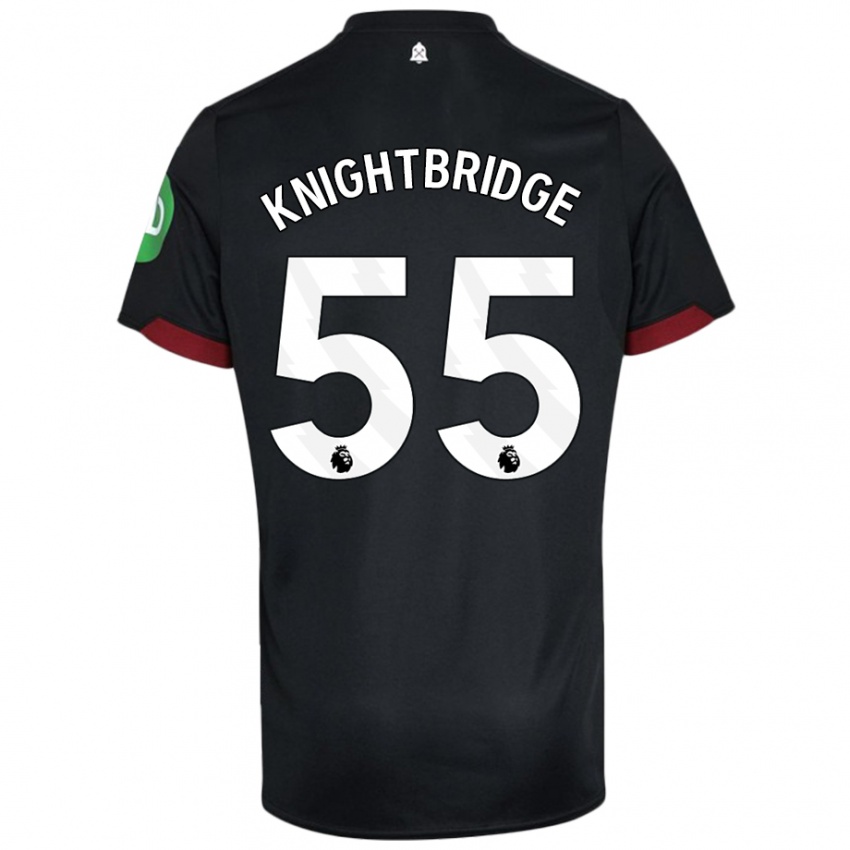 Dames Jacob Knightbridge #55 Zwart Wit Uitshirt Uittenue 2024/25 T-Shirt