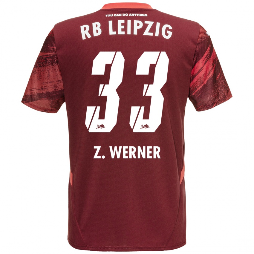 Dames Zoé Werner #33 Bordeauxrood Uitshirt Uittenue 2024/25 T-Shirt