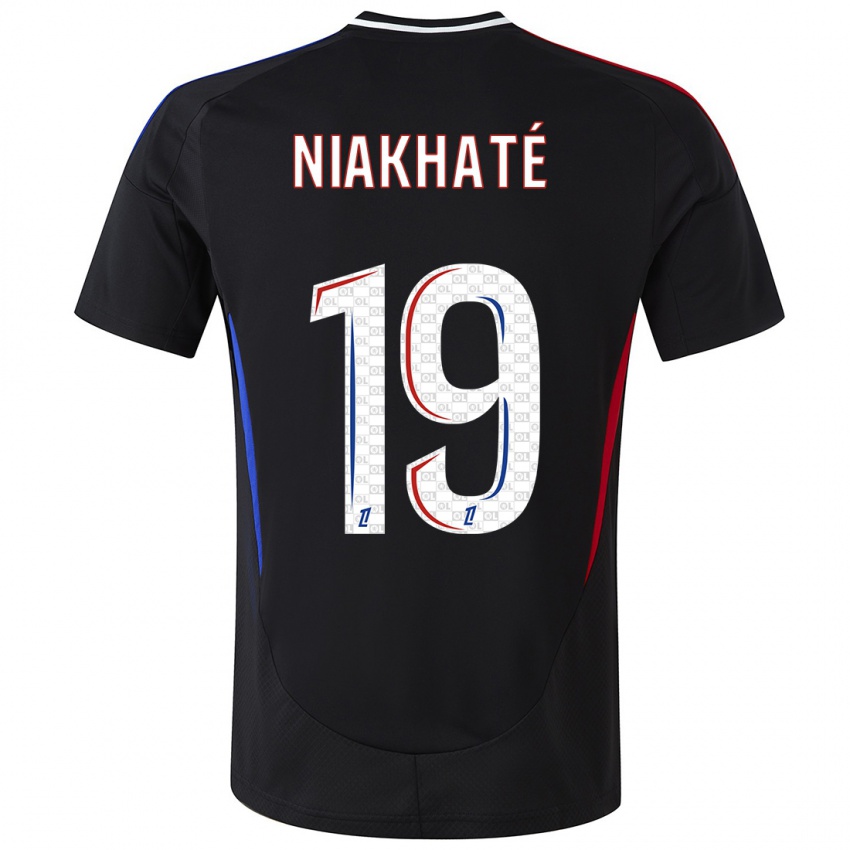 Dames Moussa Niakhaté #19 Zwart Uitshirt Uittenue 2024/25 T-Shirt