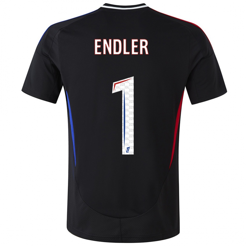 Dames Christiane Endler #1 Zwart Uitshirt Uittenue 2024/25 T-Shirt