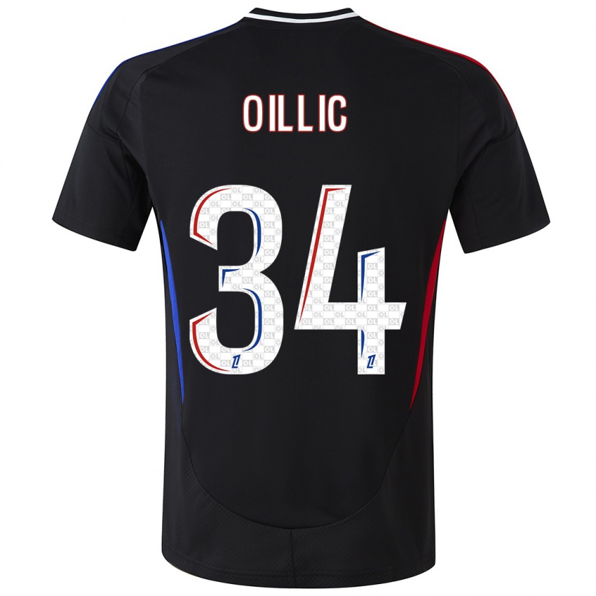 Dames Laureen Oillic #34 Zwart Uitshirt Uittenue 2024/25 T-Shirt