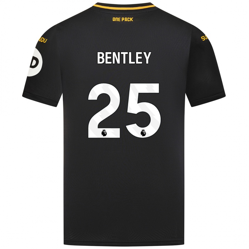 Dames Daniel Bentley #25 Zwart Uitshirt Uittenue 2024/25 T-Shirt