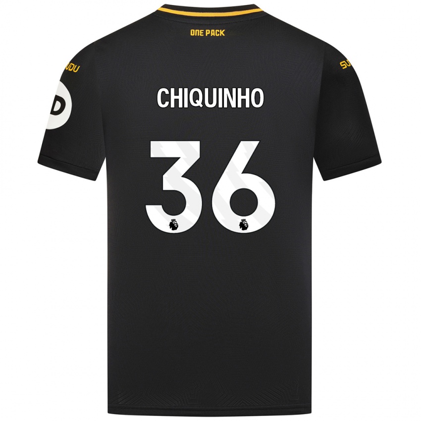 Dames Chiquinho #36 Zwart Uitshirt Uittenue 2024/25 T-Shirt