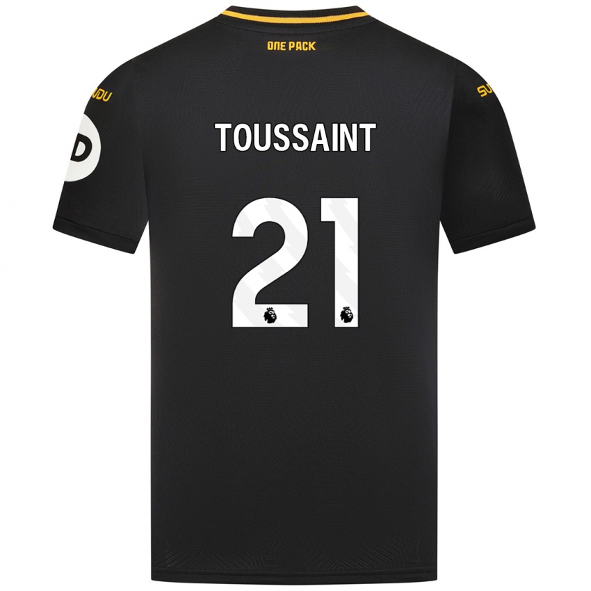 Dames Destiney Toussaint #21 Zwart Uitshirt Uittenue 2024/25 T-Shirt