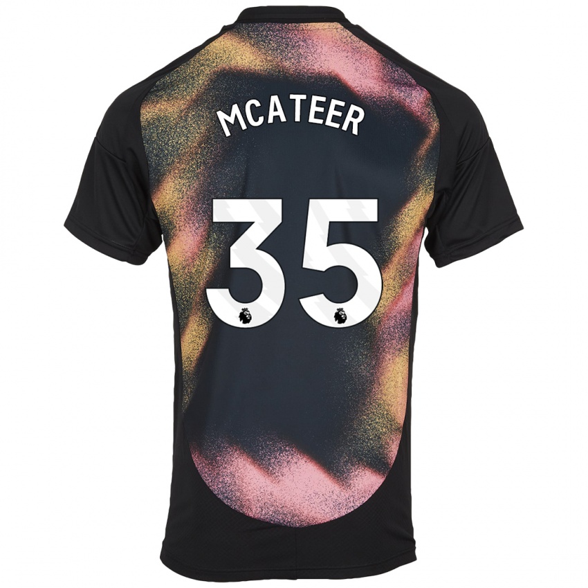 Dames Kasey Mcateer #35 Zwart Wit Uitshirt Uittenue 2024/25 T-Shirt