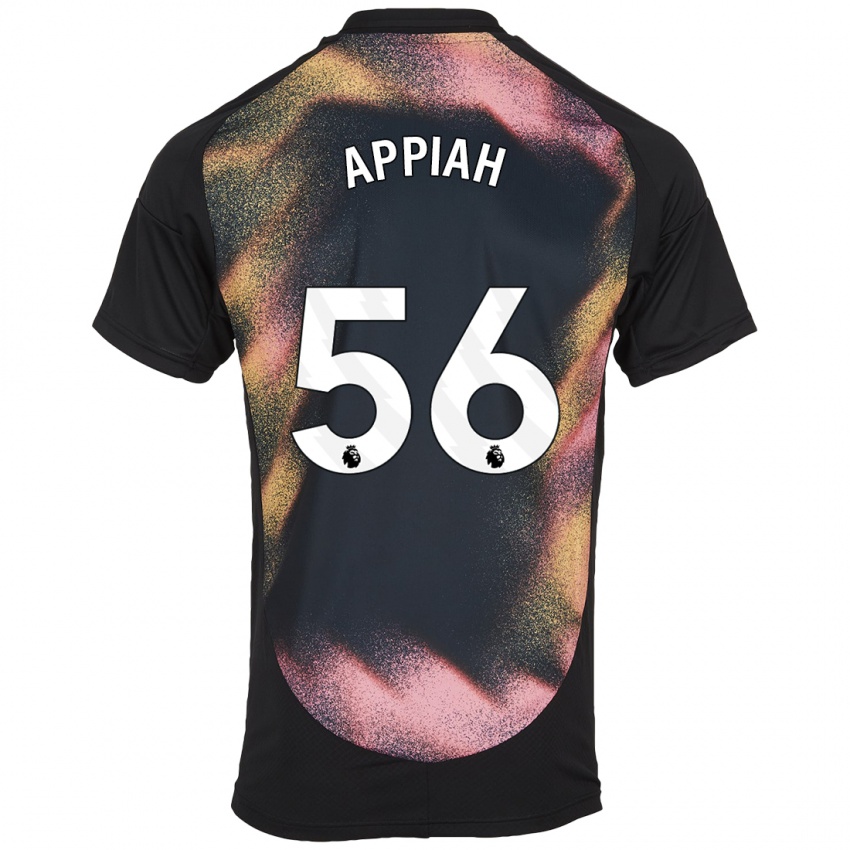 Dames Paul Appiah #56 Zwart Wit Uitshirt Uittenue 2024/25 T-Shirt