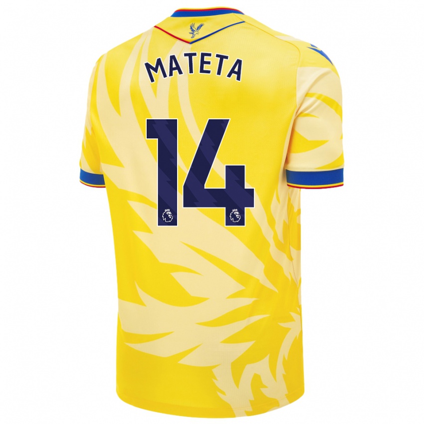 Dames Jean-Philippe Mateta #14 Geel Uitshirt Uittenue 2024/25 T-Shirt