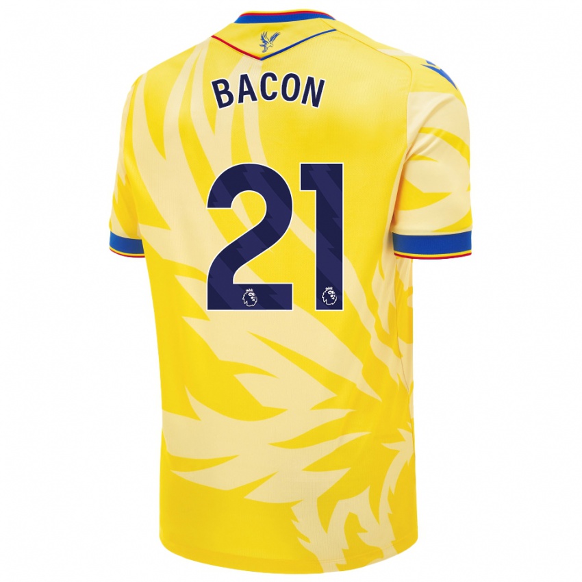 Dames Skye Bacon #21 Geel Uitshirt Uittenue 2024/25 T-Shirt