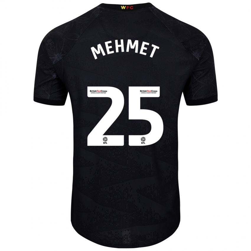 Dames Melis Mehmet #25 Zwart Wit Uitshirt Uittenue 2024/25 T-Shirt