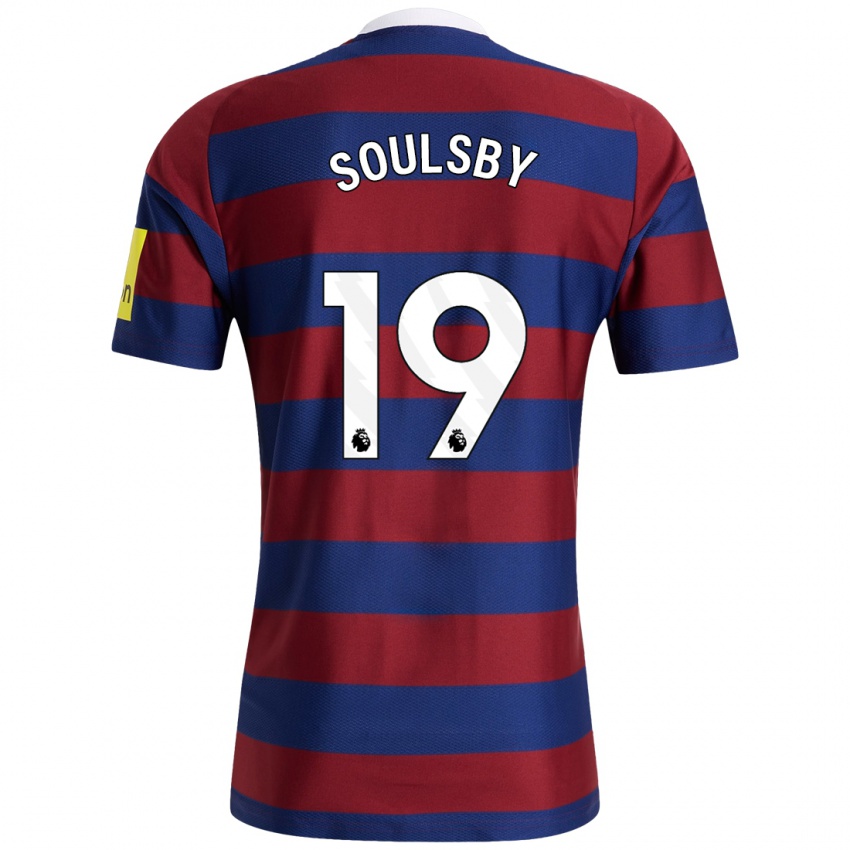 Dames Anna Soulsby #19 Bordeauxrood Marineblauw Uitshirt Uittenue 2024/25 T-Shirt