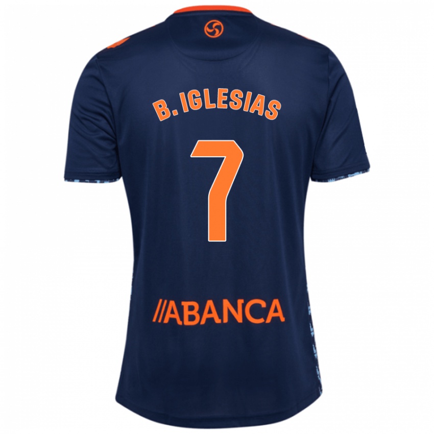 Dames Borja Iglesias #7 Marineblauw Uitshirt Uittenue 2024/25 T-Shirt