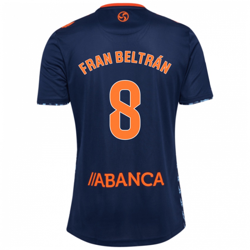 Dames Fran Beltran #8 Marineblauw Uitshirt Uittenue 2024/25 T-Shirt