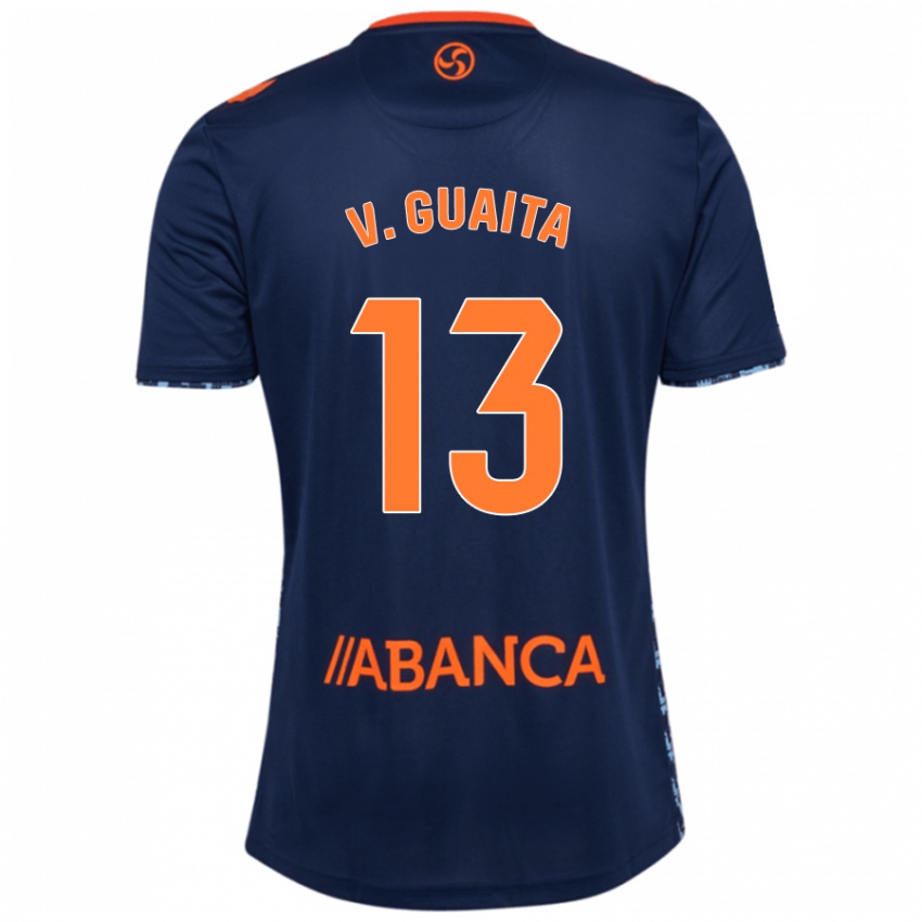 Dames Vicente Guaita #13 Marineblauw Uitshirt Uittenue 2024/25 T-Shirt