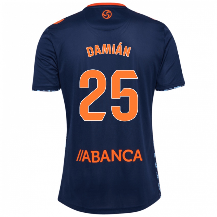 Dames Damián Rodríguez #25 Marineblauw Uitshirt Uittenue 2024/25 T-Shirt