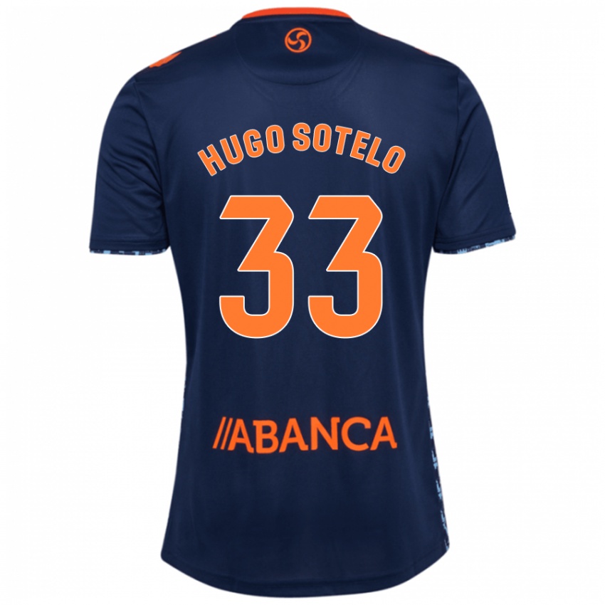 Dames Hugo Sotelo #33 Marineblauw Uitshirt Uittenue 2024/25 T-Shirt