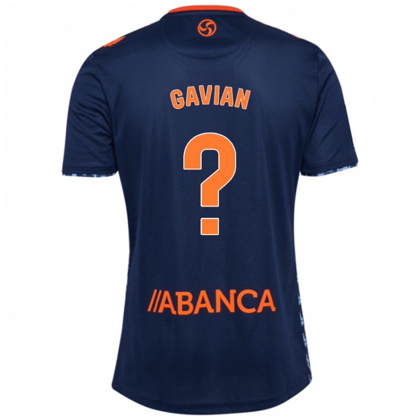 Dames Pablo Gavian #0 Marineblauw Uitshirt Uittenue 2024/25 T-Shirt