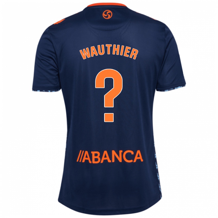 Dames Hugo Wauthier #0 Marineblauw Uitshirt Uittenue 2024/25 T-Shirt