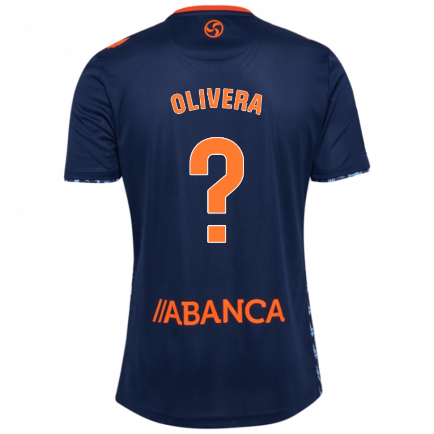 Dames Nacho Olivera #0 Marineblauw Uitshirt Uittenue 2024/25 T-Shirt