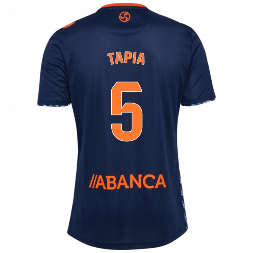 Dames Renato Tapia #5 Marineblauw Uitshirt Uittenue 2024/25 T-Shirt