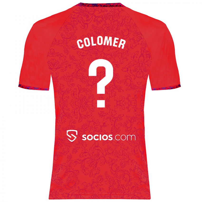 Dames Carlos Colomer #0 Rood Uitshirt Uittenue 2024/25 T-Shirt