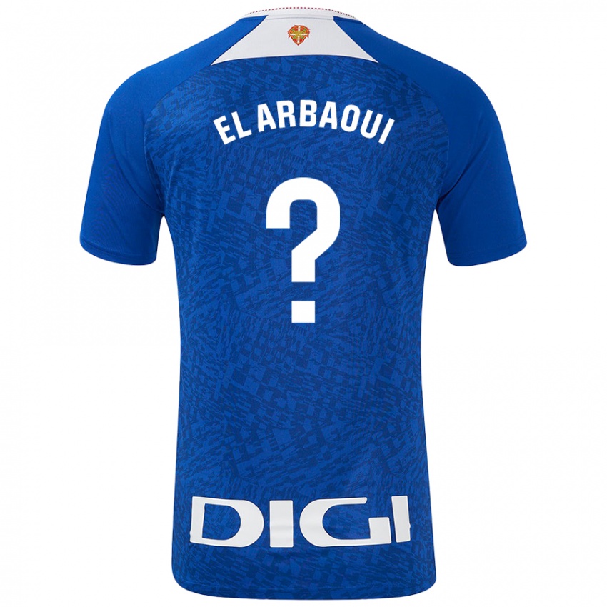 Dames Ilyas El Arbaoui #0 Koningsblauw Uitshirt Uittenue 2024/25 T-Shirt