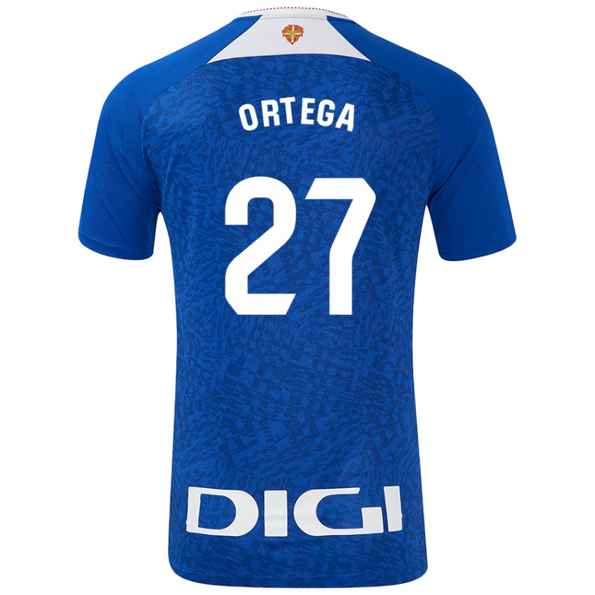 Dames Sara Ortega #27 Koningsblauw Uitshirt Uittenue 2024/25 T-Shirt