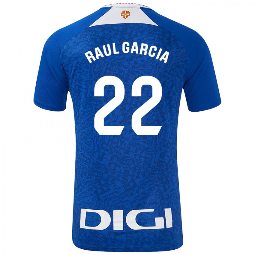 Dames Raul Garcia #22 Koningsblauw Uitshirt Uittenue 2024/25 T-Shirt