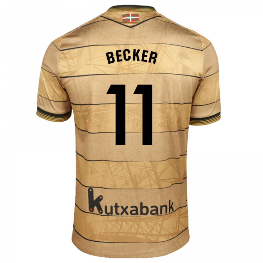 Dames Sheraldo Becker #11 Bruin Uitshirt Uittenue 2024/25 T-Shirt