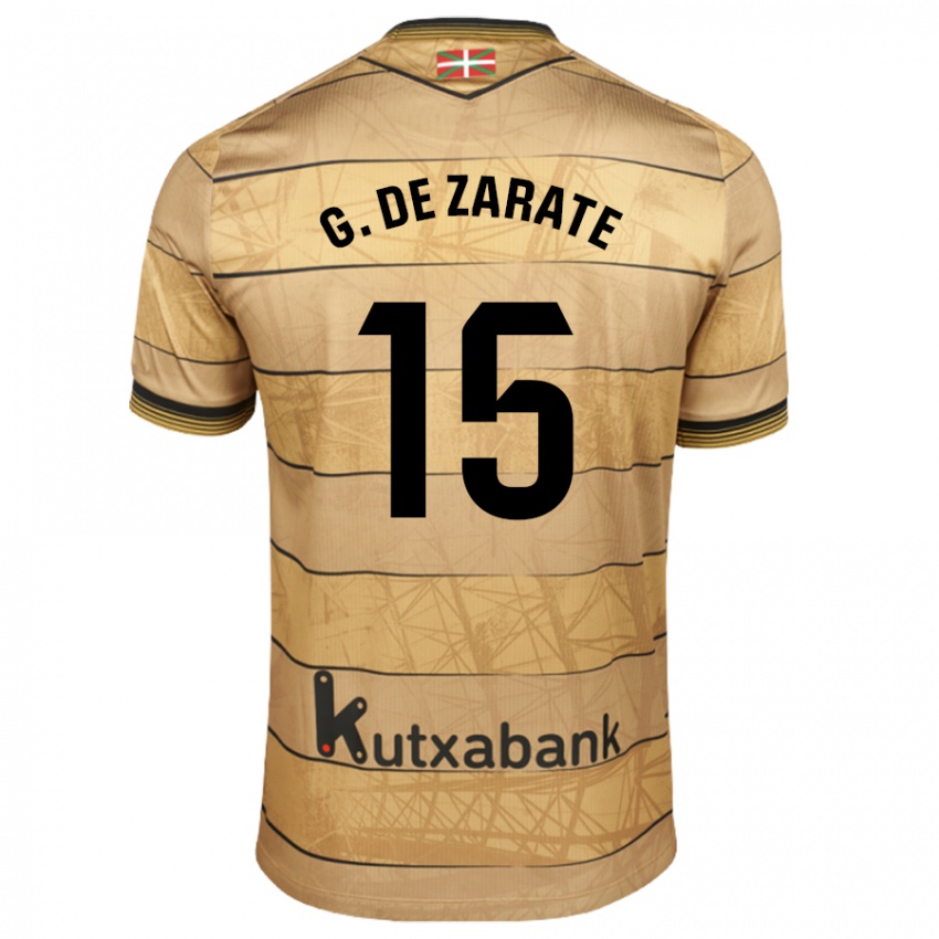 Dames Urko Gonzalez De Zarate #15 Bruin Uitshirt Uittenue 2024/25 T-Shirt