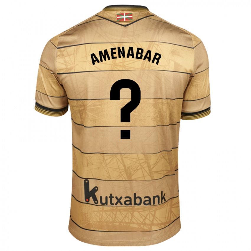 Dames Aritz Amenabar #0 Bruin Uitshirt Uittenue 2024/25 T-Shirt