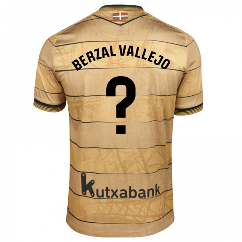 Dames Asier Berzal Vallejo #0 Bruin Uitshirt Uittenue 2024/25 T-Shirt