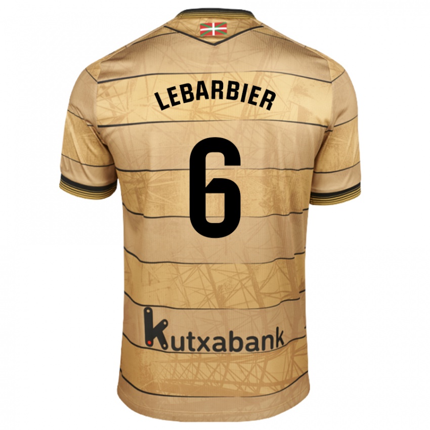 Dames Alex Lebarbier #6 Bruin Uitshirt Uittenue 2024/25 T-Shirt