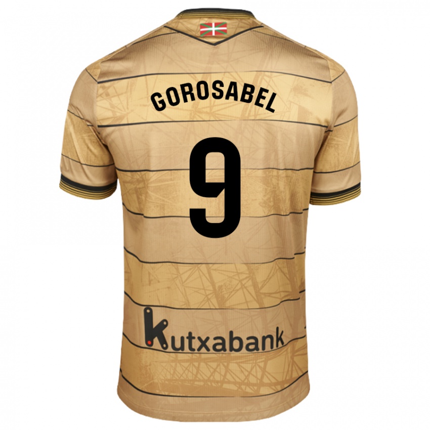 Dames Jakes Gorosabel #9 Bruin Uitshirt Uittenue 2024/25 T-Shirt