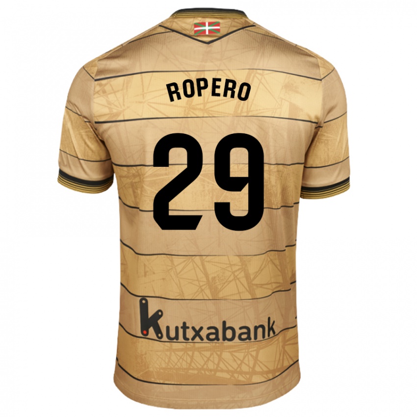 Dames Iker Ropero #29 Bruin Uitshirt Uittenue 2024/25 T-Shirt