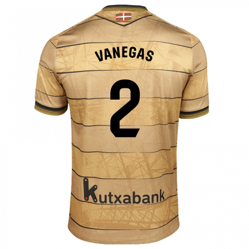 Dames Manuela Vanegas Cataño #2 Bruin Uitshirt Uittenue 2024/25 T-Shirt