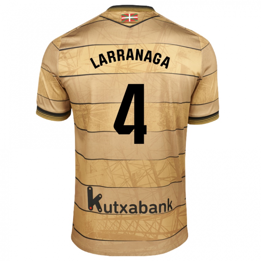 Dames Aitor Larrañaga #4 Bruin Uitshirt Uittenue 2024/25 T-Shirt