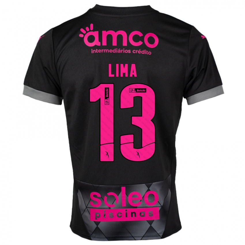 Dames Aline Lima #13 Zwart Roze Uitshirt Uittenue 2024/25 T-Shirt