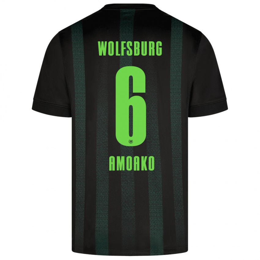 Dames Kofi Jeremy Amoako #6 Donkergroen Uitshirt Uittenue 2024/25 T-Shirt