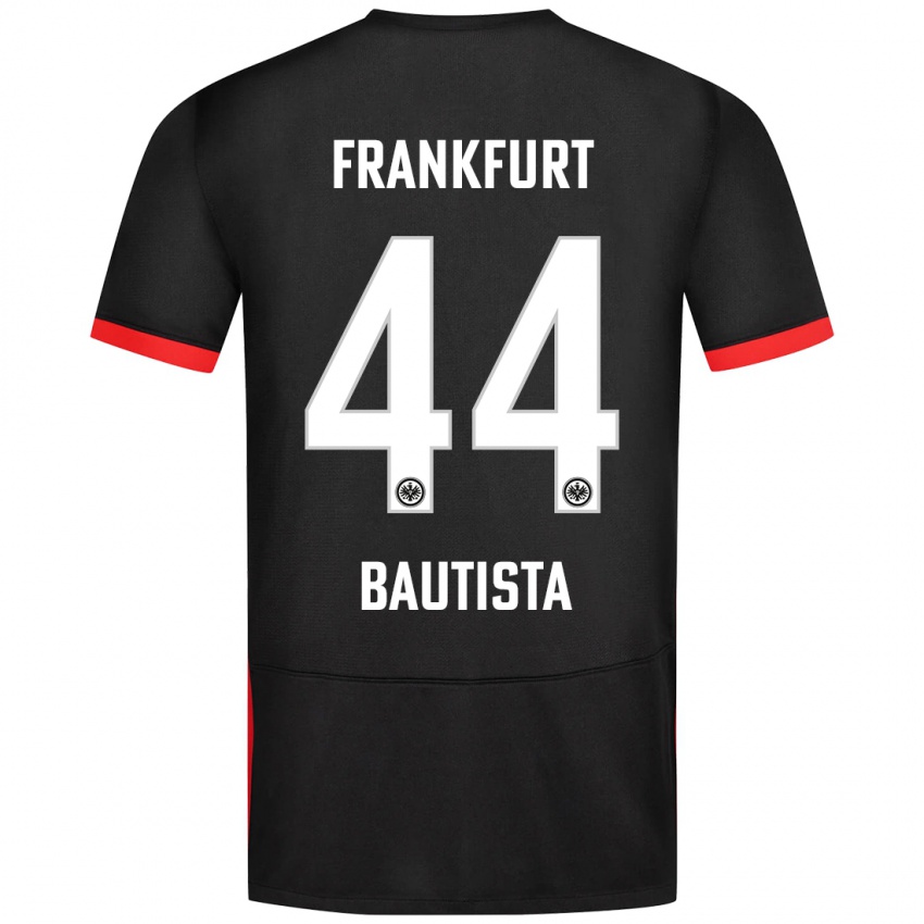 Dames Davis Bautista #44 Zwart Uitshirt Uittenue 2024/25 T-Shirt