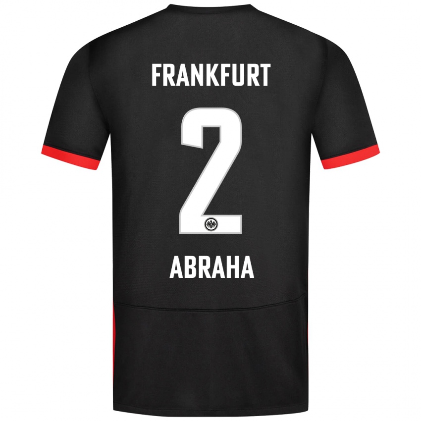 Dames Natnael Abraha #2 Zwart Uitshirt Uittenue 2024/25 T-Shirt