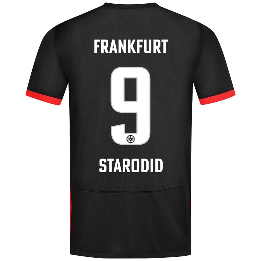 Dames Daniel Starodid #9 Zwart Uitshirt Uittenue 2024/25 T-Shirt