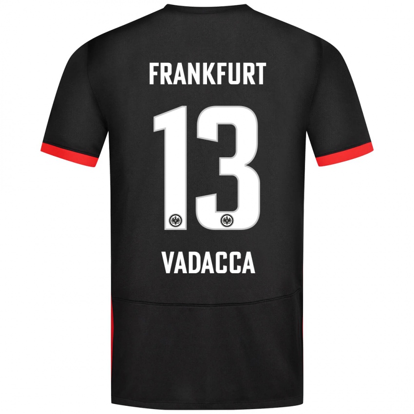 Dames Gianni Vadacca #13 Zwart Uitshirt Uittenue 2024/25 T-Shirt