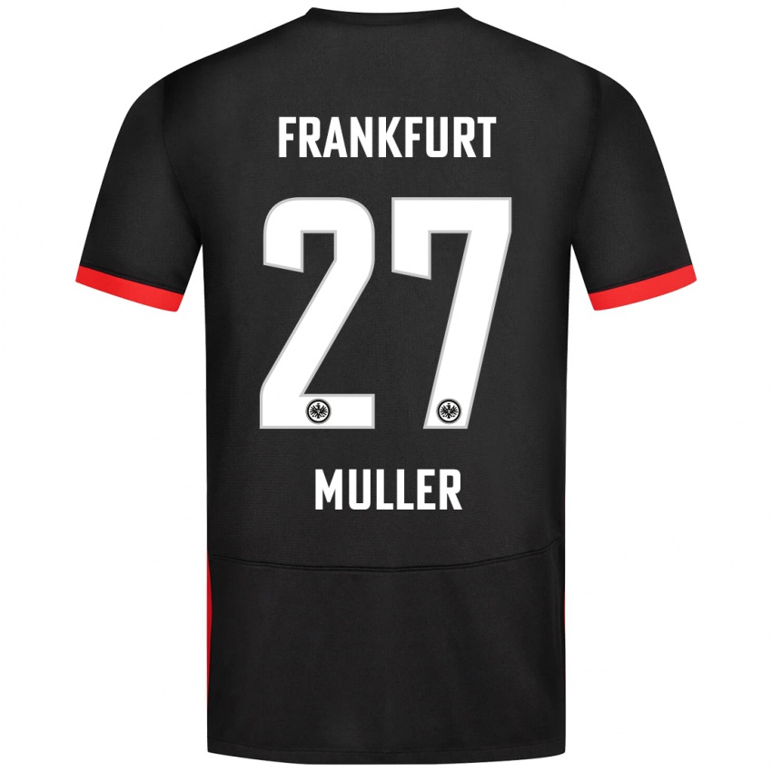 Dames Mark Müller #27 Zwart Uitshirt Uittenue 2024/25 T-Shirt