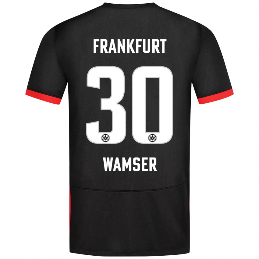 Dames Carlotta Wamser #30 Zwart Uitshirt Uittenue 2024/25 T-Shirt