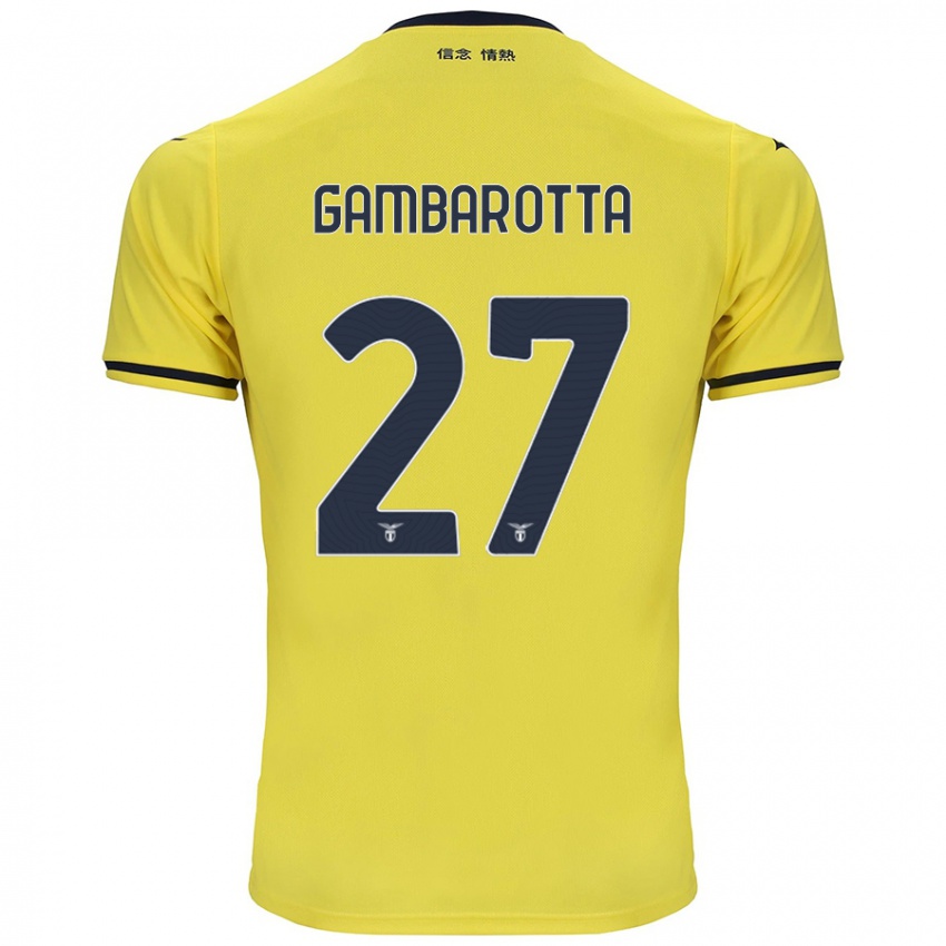 Dames Margot Gambarotta #27 Geel Uitshirt Uittenue 2024/25 T-Shirt