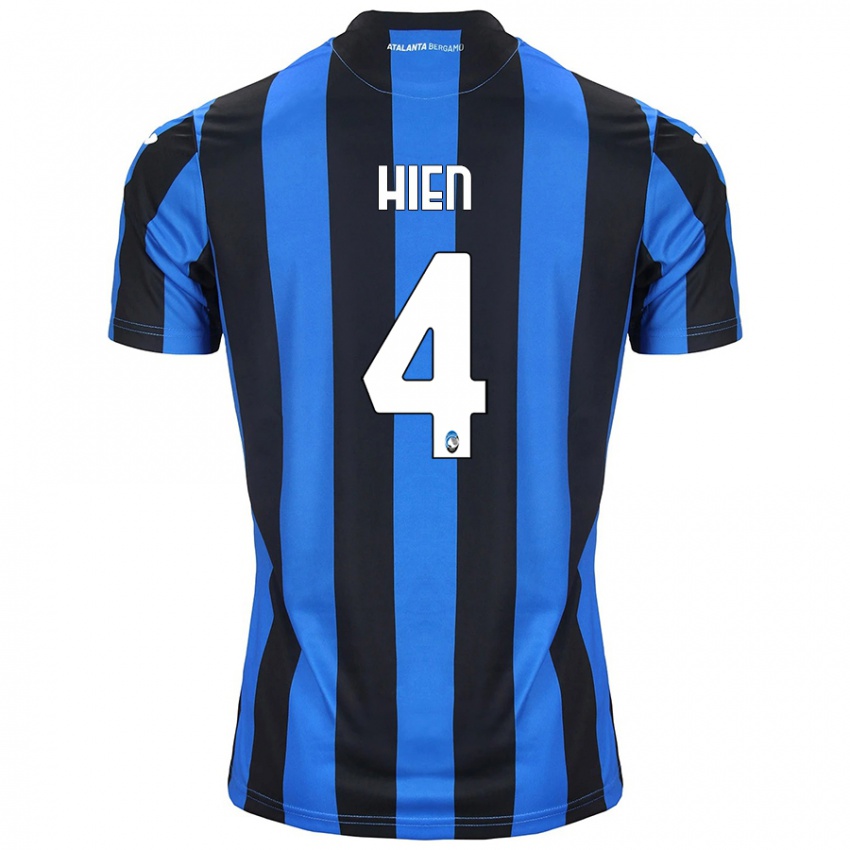 Kinderen Isak Hien #4 Blauw Zwart Thuisshirt Thuistenue 2024/25 T-Shirt